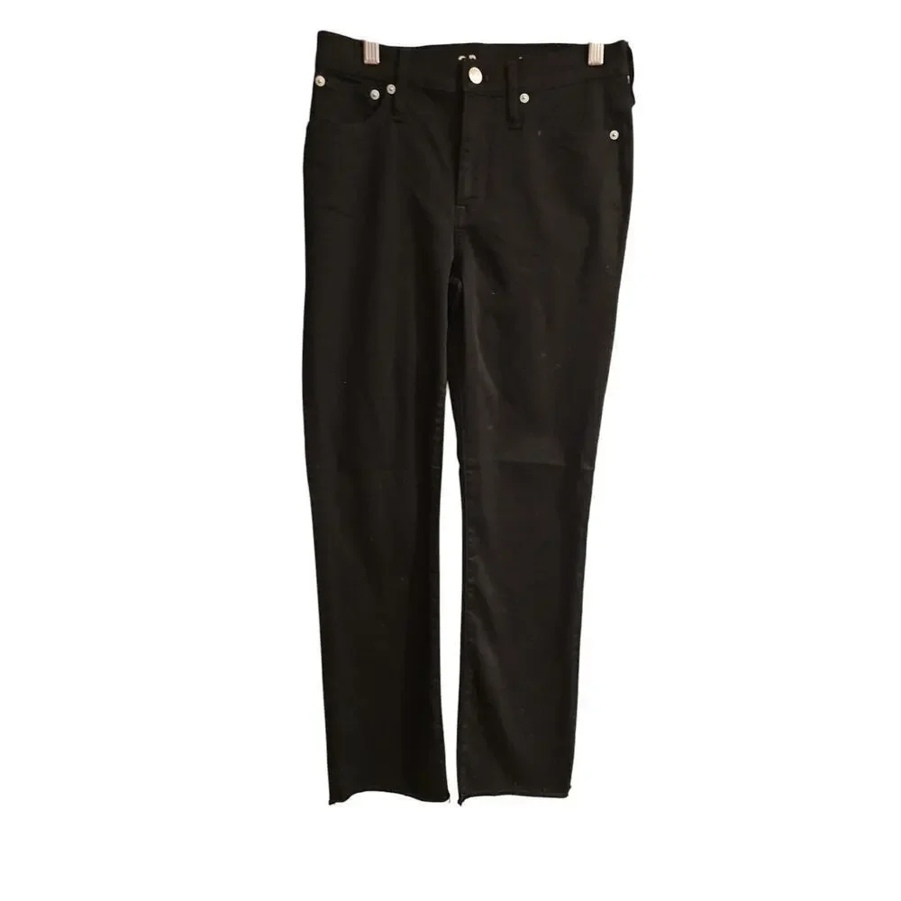 J. Crew demi-boot crop jean in Stay Black wash sz 26 tall long new WJ8